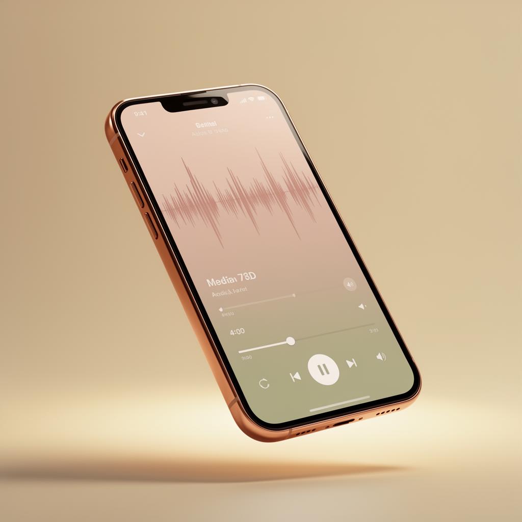 iPhone reproduciendo audio